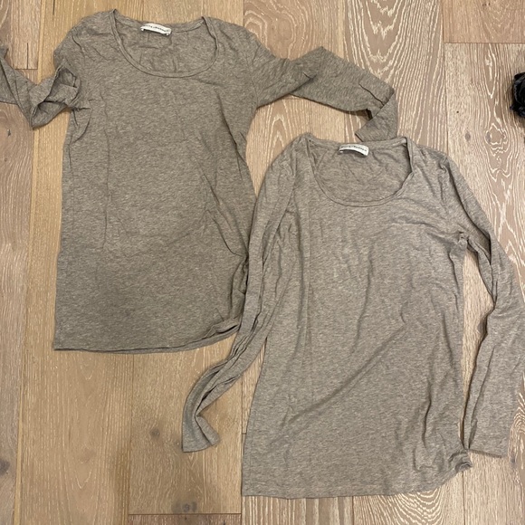 White and Warren Neutral long sleeve top two - Picture 1 of 8